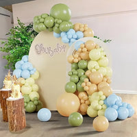 White Sand Balloons Garland Sage Green Gold Balloon Arch Kit Birthday Party Baby Shower Wedding Bride Shower Decoration Globos