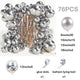 Metallic Blue Balloons Arch Garland Kit Baby Shower Decor Chrome Confetti Ballon Boy Birthday Party Decoration Graduation Globos