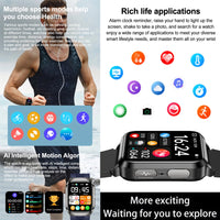 New Nursing Grade Air Pump Airbag Accurate Measure ECG Uric acid Smart Watches Men Blood Pressure Fitness Sport Smart Watch Man