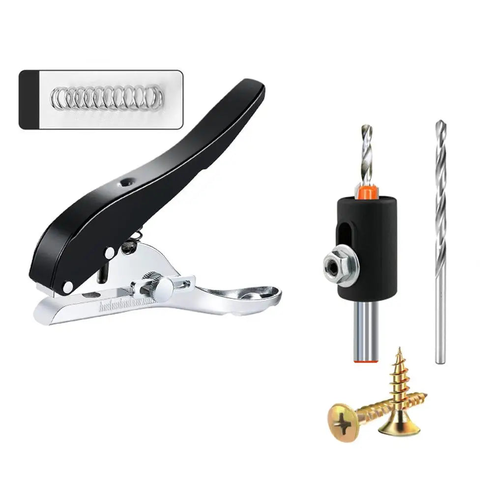 Manual Edge Band Puncher Plier 8/10mm Hole Card Punching Tool For Plastic Sheet Paper PVC ABS Opener Nail Hole Masking Plier