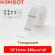 Niimbot D110/D11/D101/H1S Label Printer Paper Anti-Oil Scratch-Resistant Self-adhesive White/Transparent/Color Name Stickers