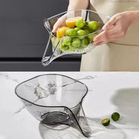 Multifunctional Fruit Vegetables Draining Bowl Drain Basket Kitchen Sink Drain Basket For Washing Fruit Salad Home Kitchen