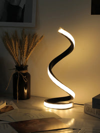 LED Spiral Table Lamp - Modern Three Speed Dimming