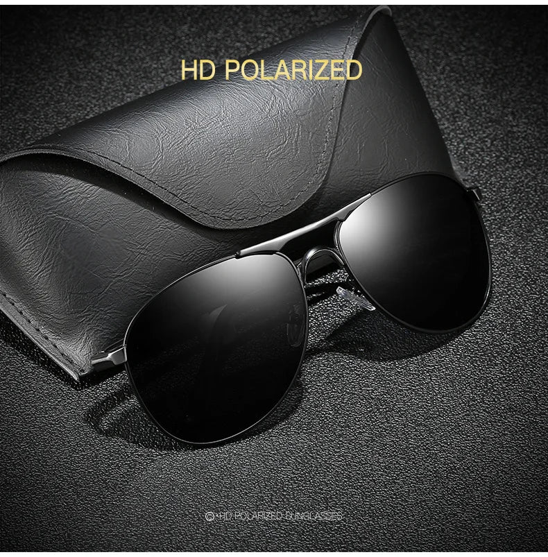 Luxury Pilot Polarized Sunglasses Men And Women Classic Metal Driving Fishing Sun Glasses For Man Brand Design Eyewear UV400