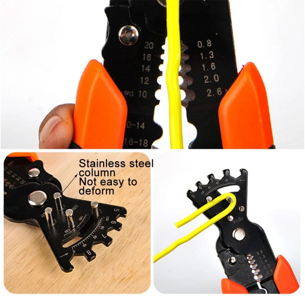 Multifunctional Special Wire Stripping Pliers for Electrician Cutting Wire Stripping Skin Pressing Wire Winding Scissors