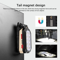 Multi-function Work Light Floodlight Glare Flashlight Built-in Battery Magnetic Suction Power Display Car Repair Emergency Lamps