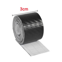 Nano Carbon Fiber Car Adhesive Tapes DIY Paste Strip Auto Door Sill Side Mirror Anti Scratch Stickers Waterproof Protection Film