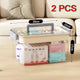 Multi-Layer Home Medicine Box Large Capacity Medical Storage Case Transparent Design for First Aid and Medication Organization