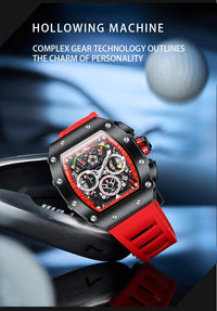 New Luxury Men Watch  ONOLA Fashion Fully Automatic Mechanical Watches Man Unique Design Waterproof Tape Watch Wristwatch