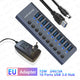MZX 10 7 4 Port USB Hub 3.0 Aluminum A 3 0 Multi-hub Splitter Concentrator Dock Multiple Extensor Switch Adapter Docking Station