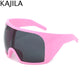 Oversized Punk Shield Sunglasses Women Men Big Frame 2025 Luxury Brand Steampunk Mask Sun Glasses For Ladies Sports Goggle UV400