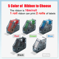 Niimbot B18 Thermal Transfer Label Printer Self-Adhesive Price Tag Wireless Mini Garden Label Maker Cable Labeller with Ribbon