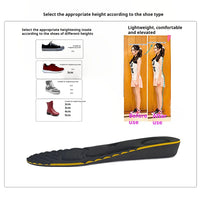 Magnet Massage Height Increase Insoles For Women Men 2/3/4/5 Cm Up Invisiable Arch Support Orthopedic Insoles Heighten Lift