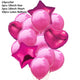10/14pcs Mix Pink Rose Balloons Heart Star RoseGold Confetti Balloon Birthday Party Decorate Kids Adult Air Balls Wedding Globos