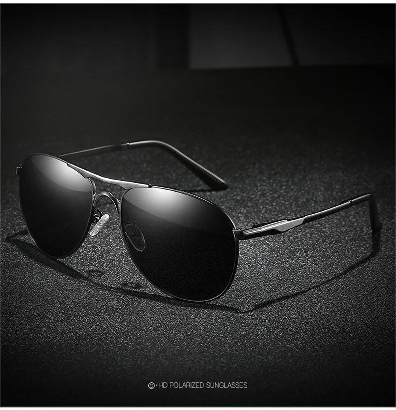 Luxury Pilot Polarized Sunglasses Men And Women Classic Metal Driving Fishing Sun Glasses For Man Brand Design Eyewear UV400