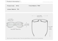 KINGSEVEN Square Frame Sports Polarized Sunglasses Women Men Sun Glasses UV400 Goggles Eyewear for Driving