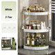 Kitchen Spice Rack Shelf Countertop Corner Multifunctional Seasoning Supplies Rack Saving Spice Rack Organizer with Hooks