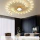 Modern LED Vortex Fireworks Ceiling Light – Sleek Acrylic Design with Illuminated Base, Neutral Lighting for Bedroom, Living Room, or Dining Room, Lights for Living Room