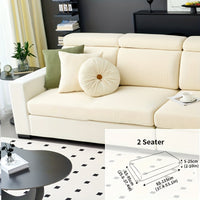 Modern Stretch Sofa Slipcovers - 1 Piece Polar Fleece Fabric Couch Protector, Machine Washable Sofa Cover, Fits Armchair to 4-Seater Sectional, Pet & Kid Friendly Furniture Protection