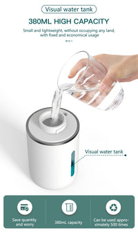 A 380Ml Bathroom Liquid Dispenser for Hand Soap, Featuring a Rechargeable, Wall-Mounted Automatic Sensor.