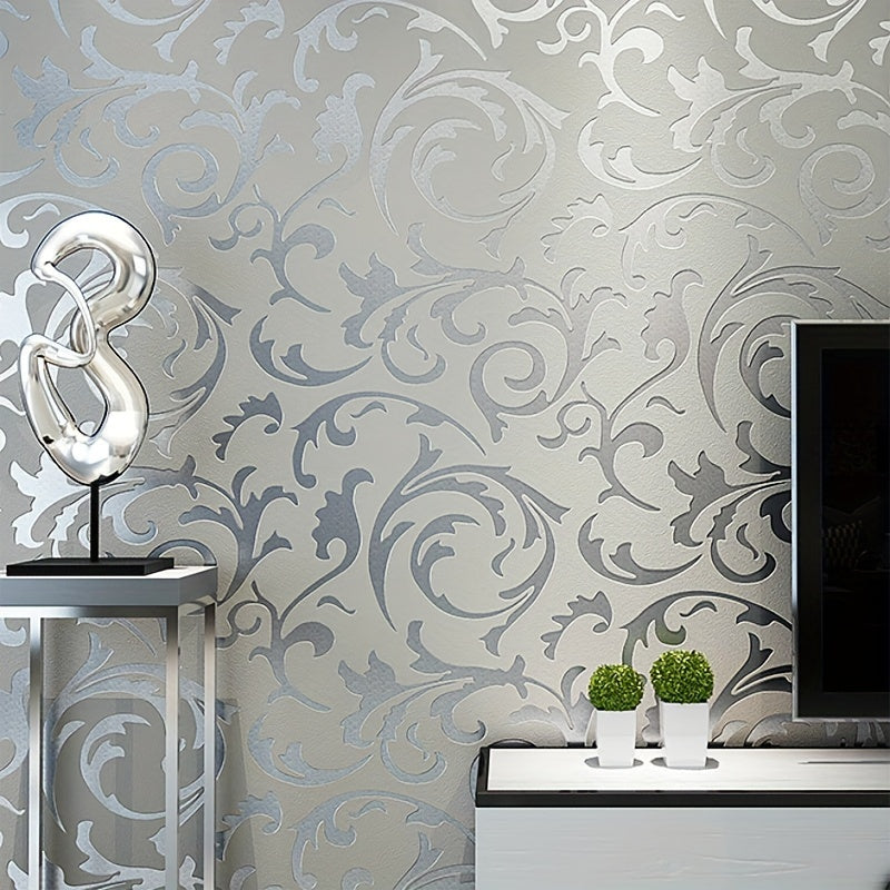 Classic European 3D Stereoscopic Relief Non-woven Wallpaper