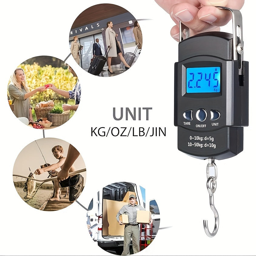 Compact Digital Luggage Scale - Portable, High-Precision