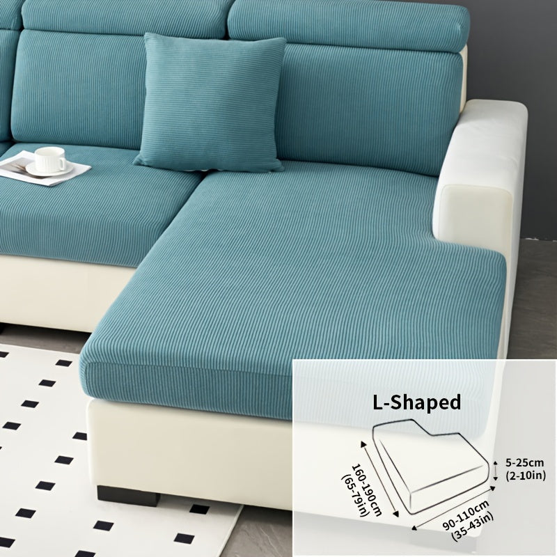 Modern Stretch Sofa Slipcovers - 1 Piece Polar Fleece Fabric Couch Protector, Machine Washable Sofa Cover, Fits Armchair to 4-Seater Sectional, Pet & Kid Friendly Furniture Protection