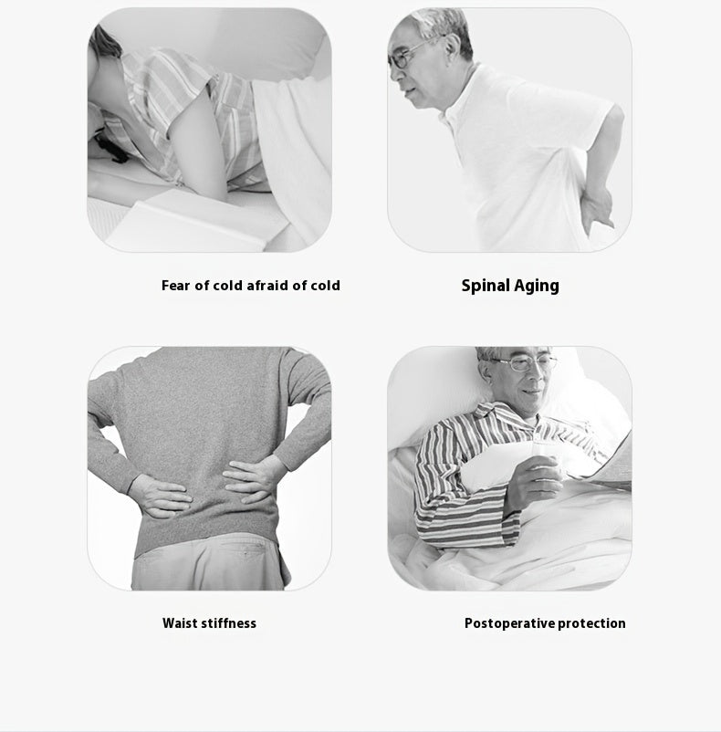 Portable Waist Massager with 3-Level Temperature Control & Intensity Adjustment, USB Fast Charging, Detachable Full Body Massage, Long Battery Life, LED Display – Ideal for Home and Office Use