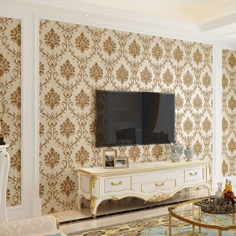 Self-Adhesive 3D Floral Wallpaper, Modern Flowery Style