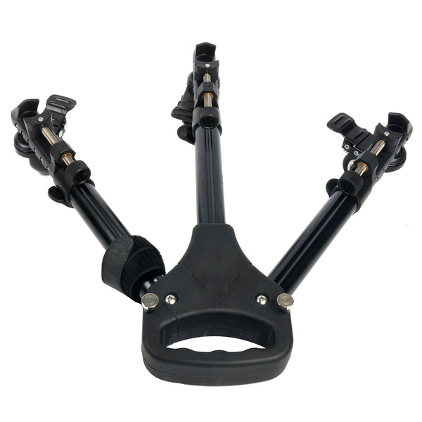 Aluminum Alloy Tripod with Dolly Wheels, Adjustable Leg Mounts
