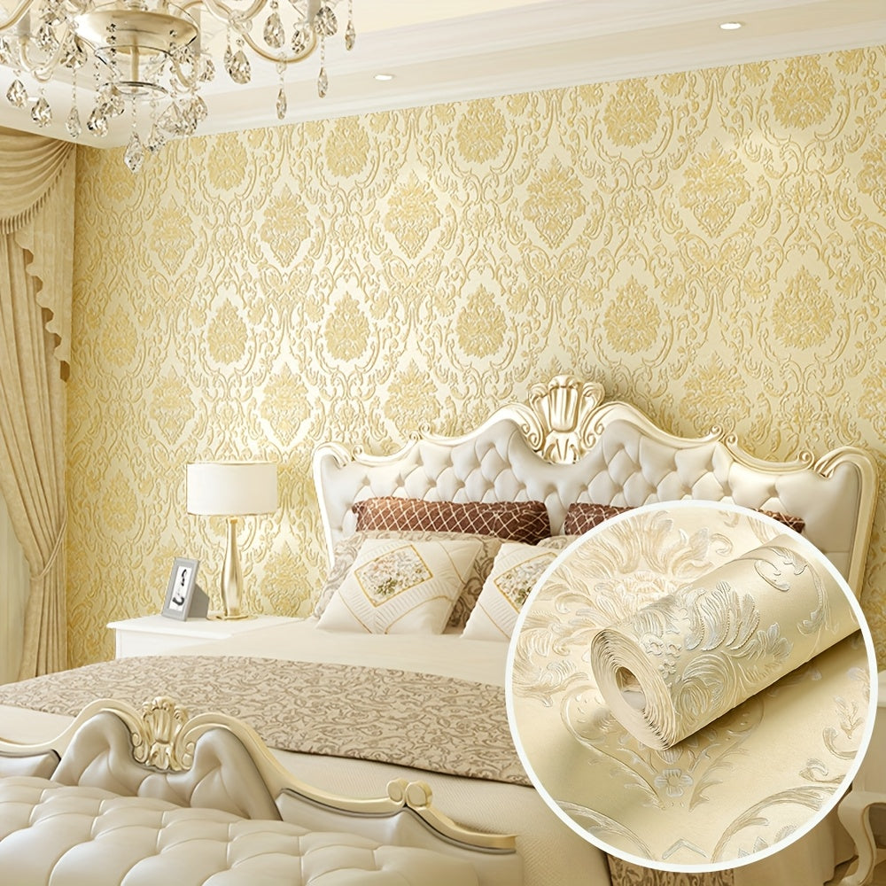 Luxury 3D Textured Self-Adhesive Vinyl Wallpaper