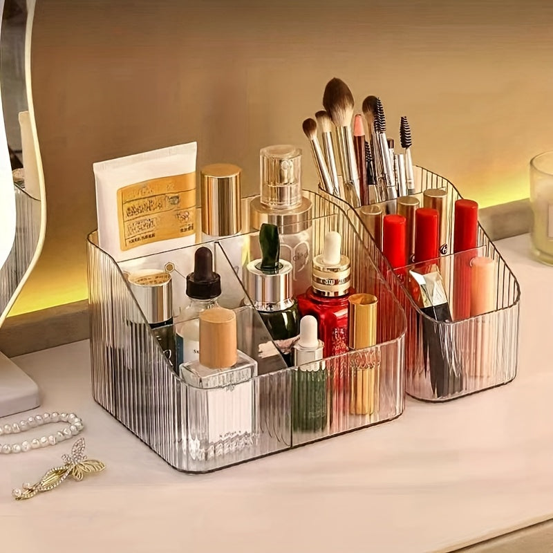 3-Compartment/4-Compartment Acrylic Transparent Cosmetic Storage Box