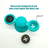 Fun Rotating Cat Toy, Windmill Turntable Design, Cat Teaser