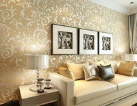 Classic European 3D Stereoscopic Relief Non-woven Wallpaper