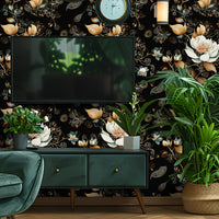 Retro Floral Self-Adhesive Wallpaper