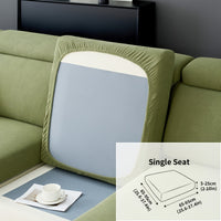 Modern Stretch Sofa Slipcovers - 1 Piece Polar Fleece Fabric Couch Protector, Machine Washable Sofa Cover, Fits Armchair to 4-Seater Sectional, Pet & Kid Friendly Furniture Protection