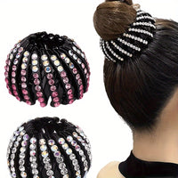 Elegant Bird Nest Magic Hair Clip - Sparkling Rhinestone