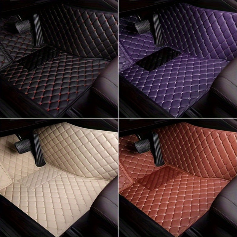 LHD Car Floor Mat - Full Coverage Custom-fit Front and Rear Seat - 3pcs