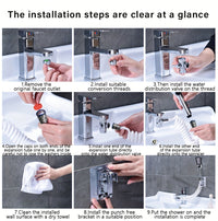 Handheld Faucet Diverter Valve, Shower Head For Home