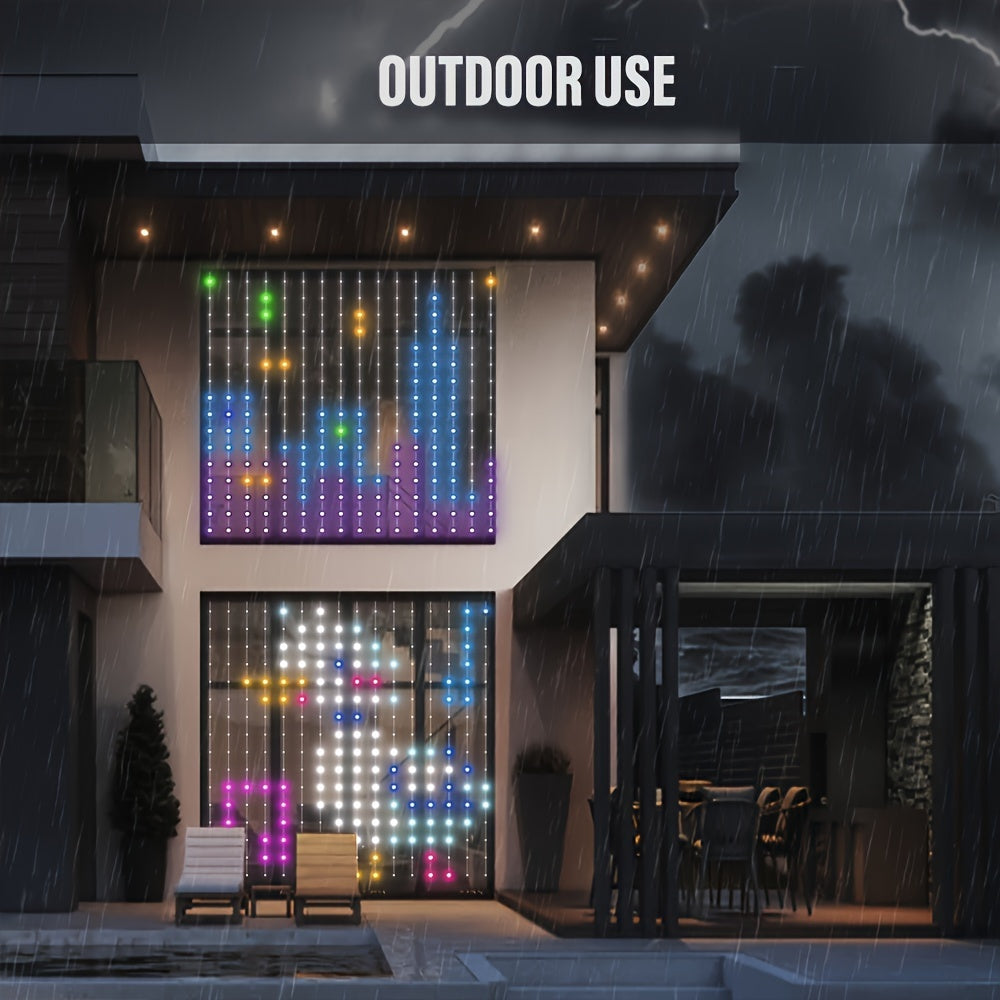 Smart Curtain Lights - RGBIC Color - 256 LED
