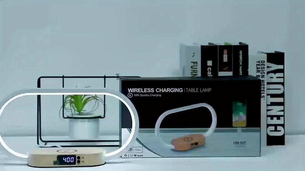 Multi-Function Wireless Charging Station with LED Desk Lamp