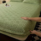 Luxury Soft Comfort Knitted Polyester Mattress Protector with Deep Pocket Fitted Sheet, Machine Washable, Breathable Dustproof Bedding for Bedroom and Guest Room - Single Fitted Cover 1pc