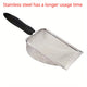 Stainless Steel Cat Litter Scoop, Durable Metal Pet Waste Scoop