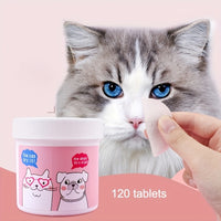 Count Pet Eye & Ear Cleaning / Wipes for Cats and Dogs - 120Pcs