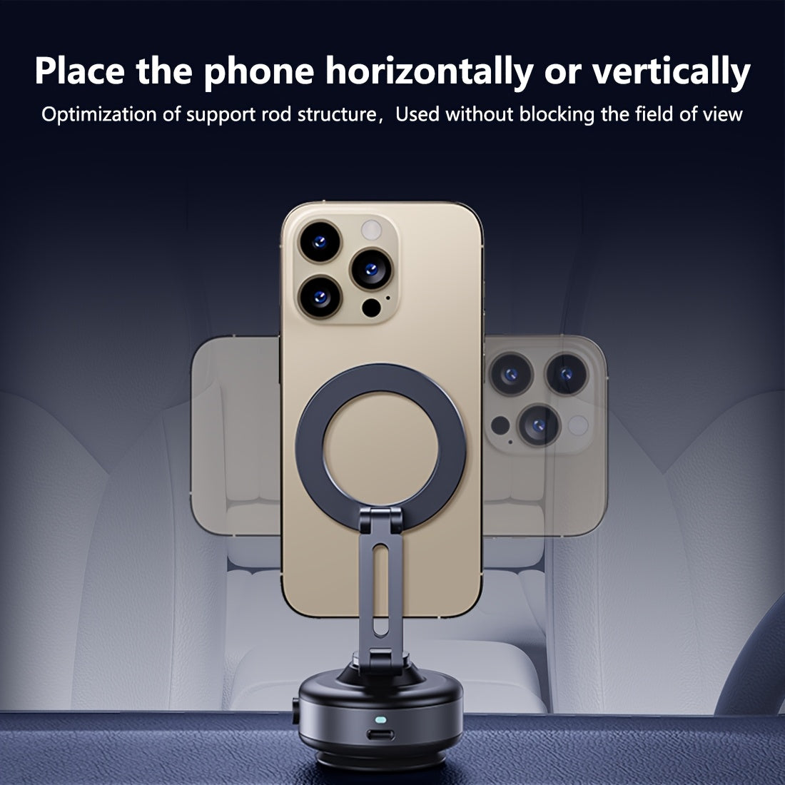 A Rotatable Car Suction Cup Phone Holder