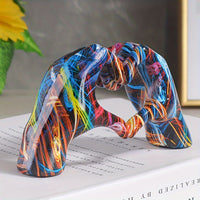 Galactic Heart Hand Gesture Resin Decorative Sculpture