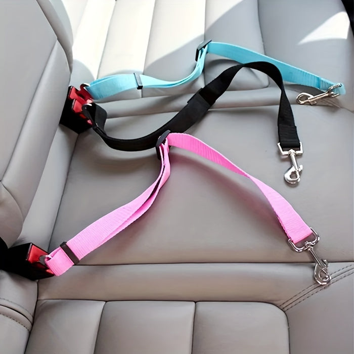 Pet Seat Belt For Dog & Cat, Retractable Dog Seatbelt