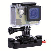 Quick Release Action Camera Mount with Aluminum Alloy Clip & Backpack Strap