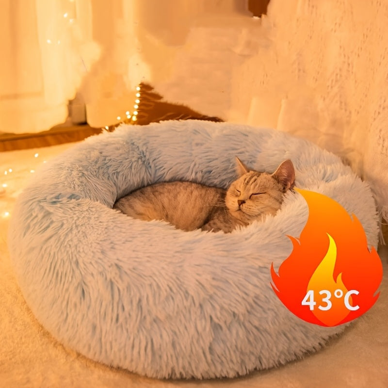 A Cozy Cat Bed - Filled with Polyester, Featuring a Non-Slip Design