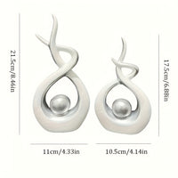 A pair of simple and modern home decoration ornaments